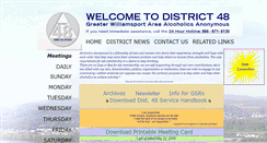Desktop Screenshot of district48aa.org