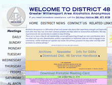 Tablet Screenshot of district48aa.org